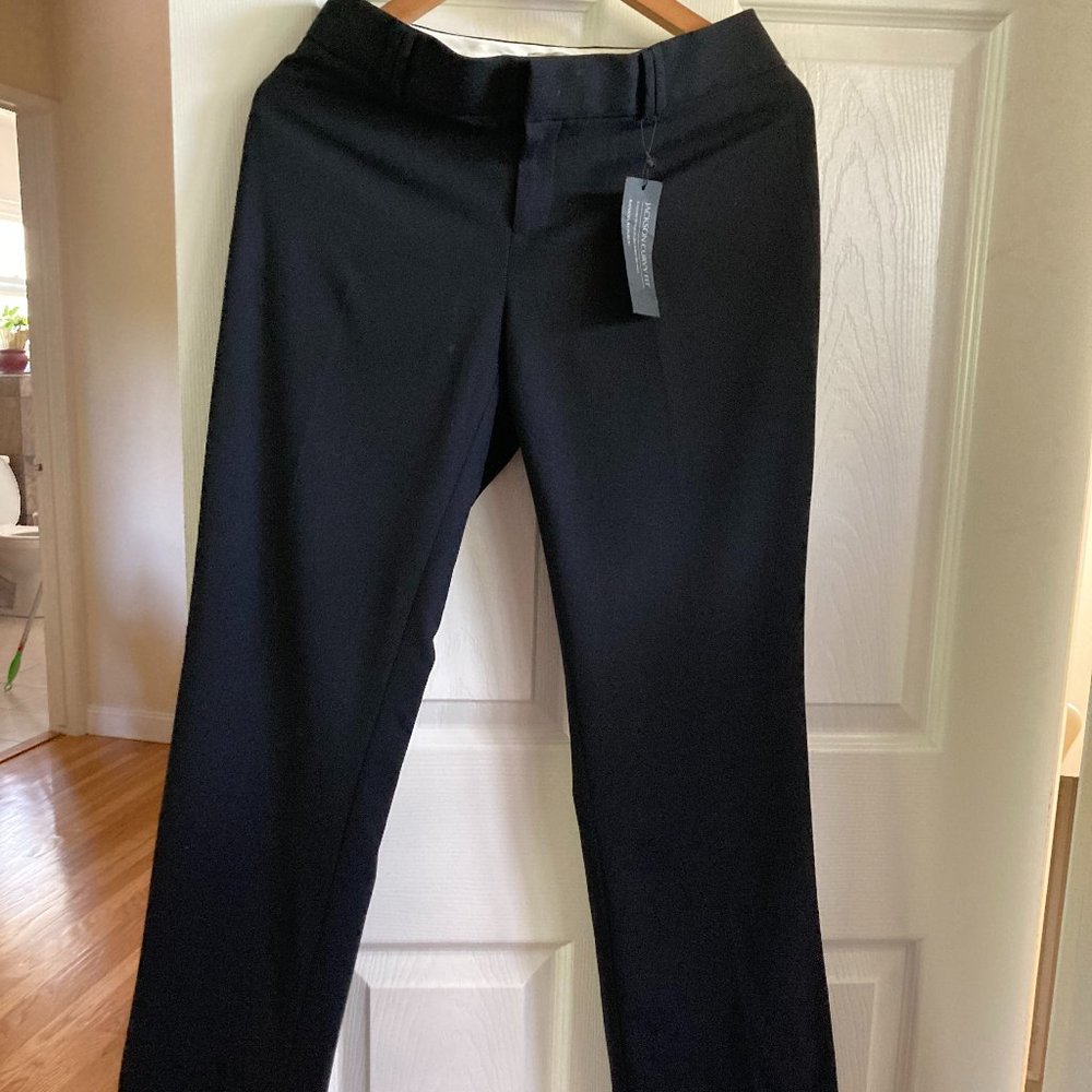 NWT Banana Republic Women Jackson Curvy Fit Black Dress Pant
